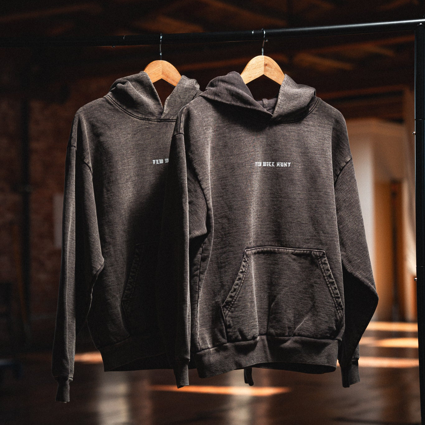 Heavyweight Mineral Wash Hoodie - Chocolate