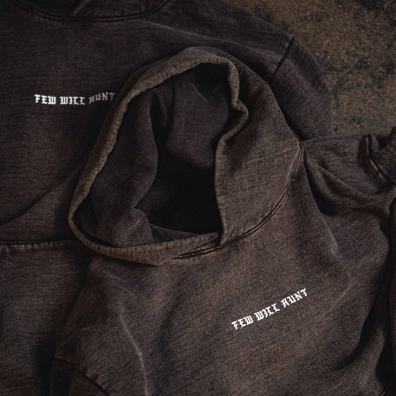 Heavyweight Mineral Wash Hoodie - Chocolate