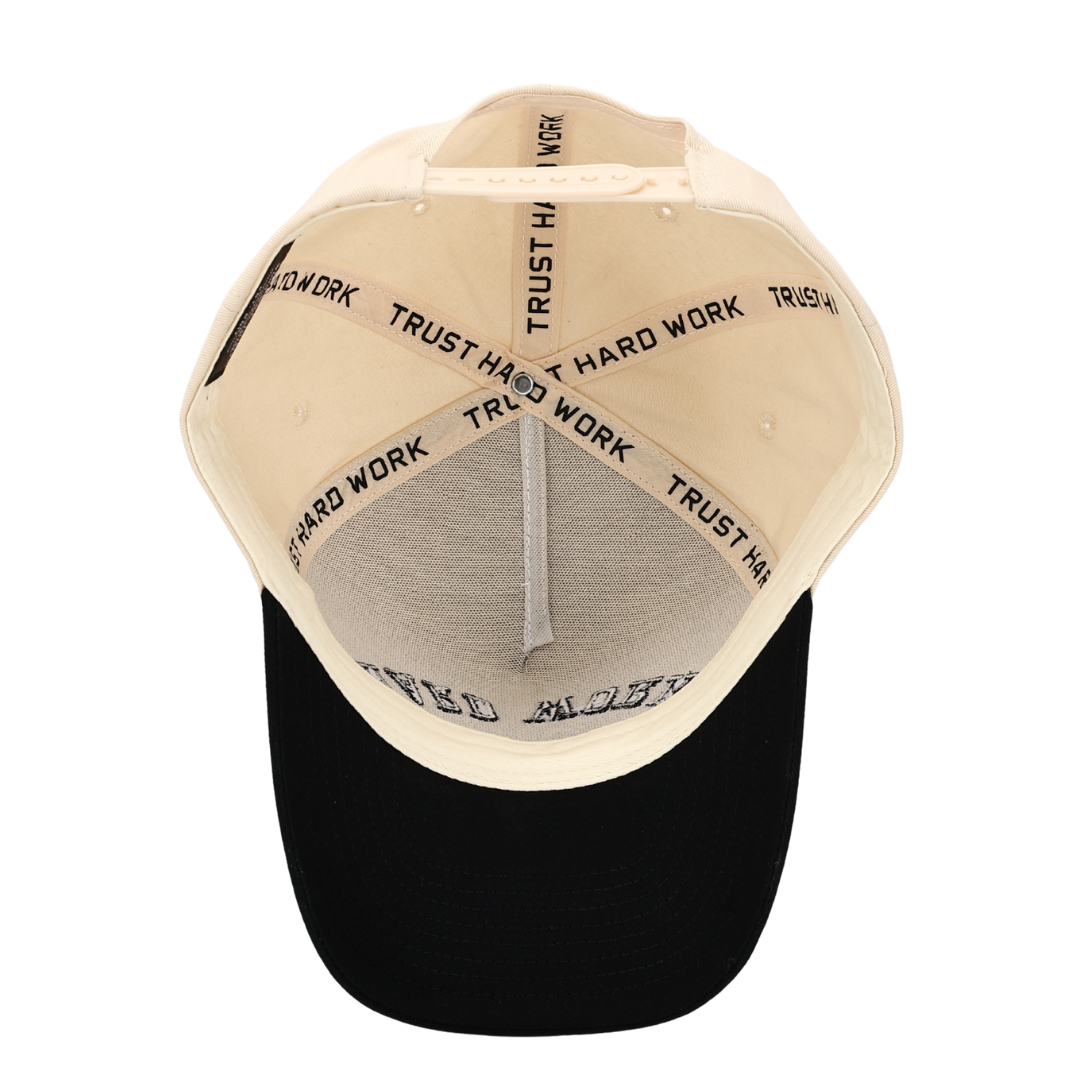Hard Work Snapback - Cream