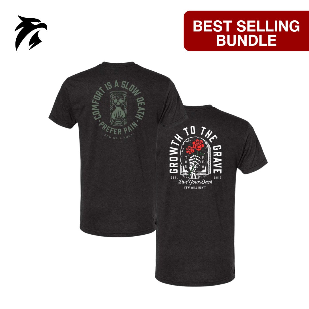 Pain + Growth to the Grave Tee Bundle