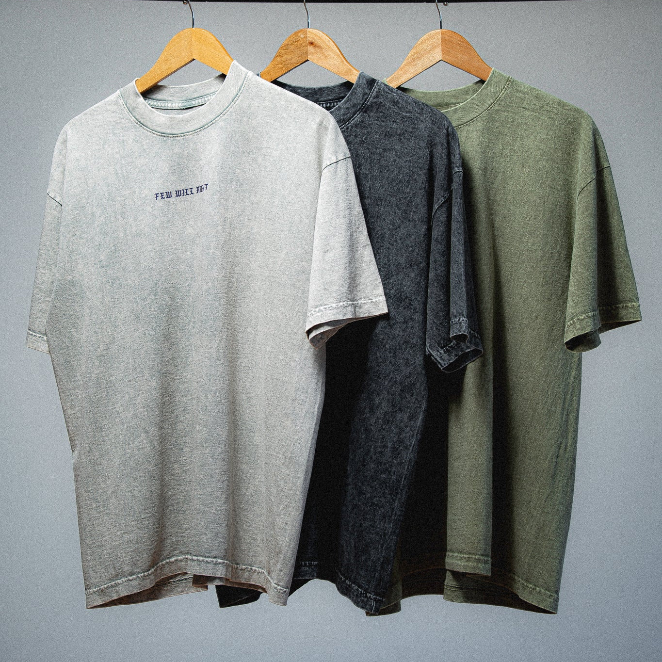Mineral Wash Tee - Limestone Grey