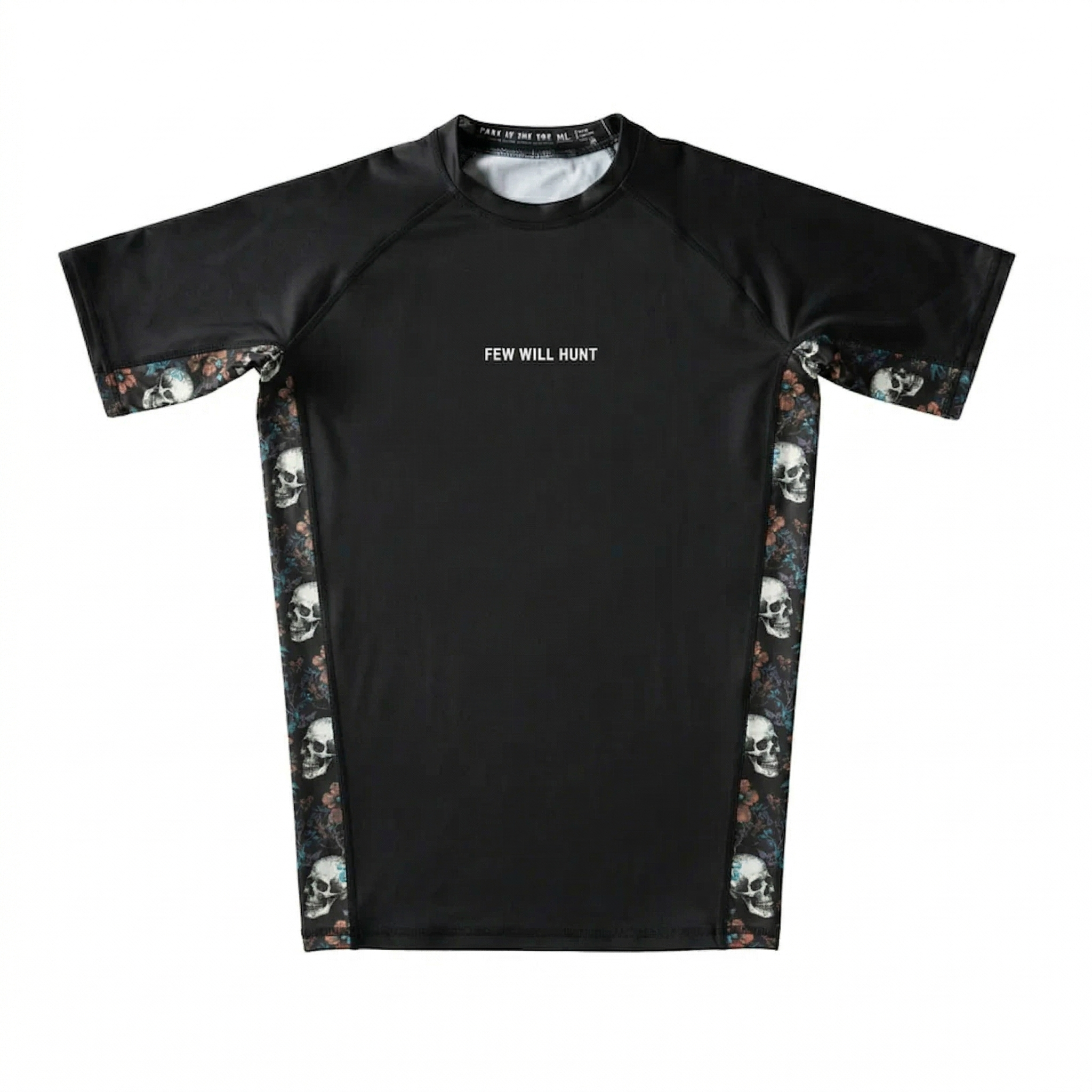 Floral Skull Rash Guard