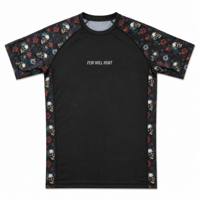 Floral Skull Rash Guard