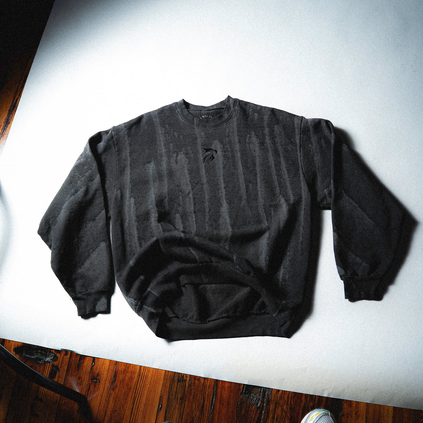 Drip Dye Crewneck - Black