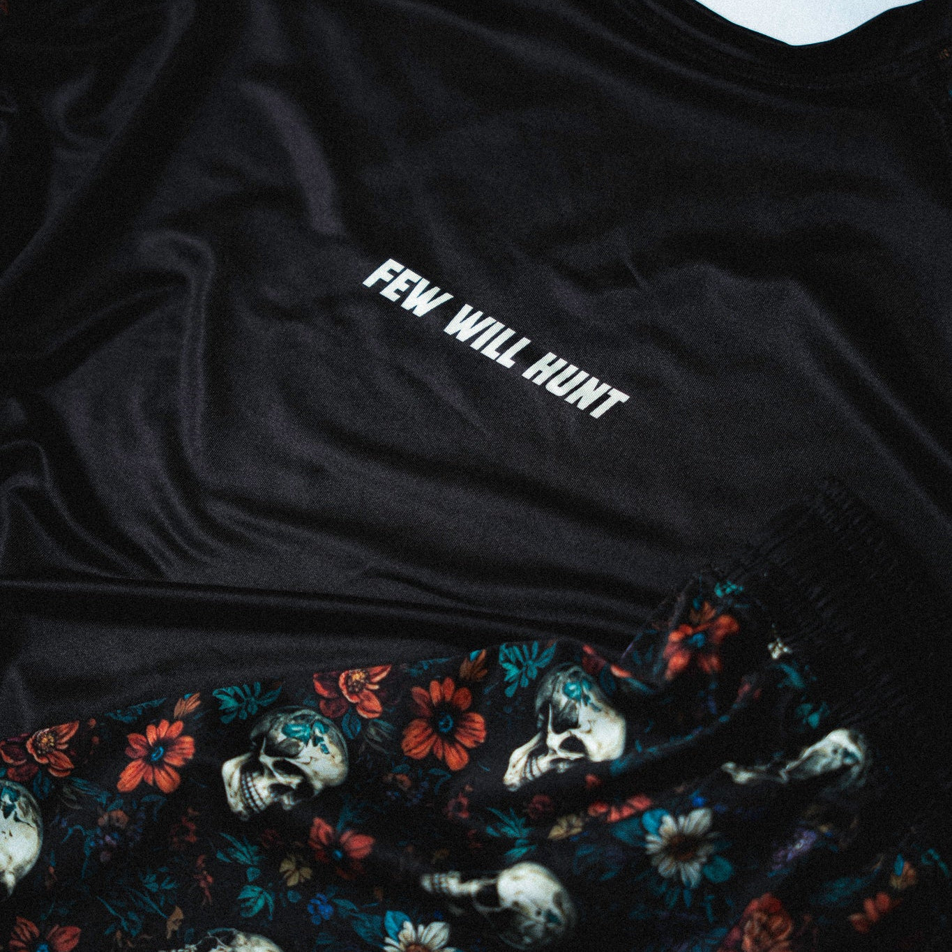 Floral Skull Rash Guard