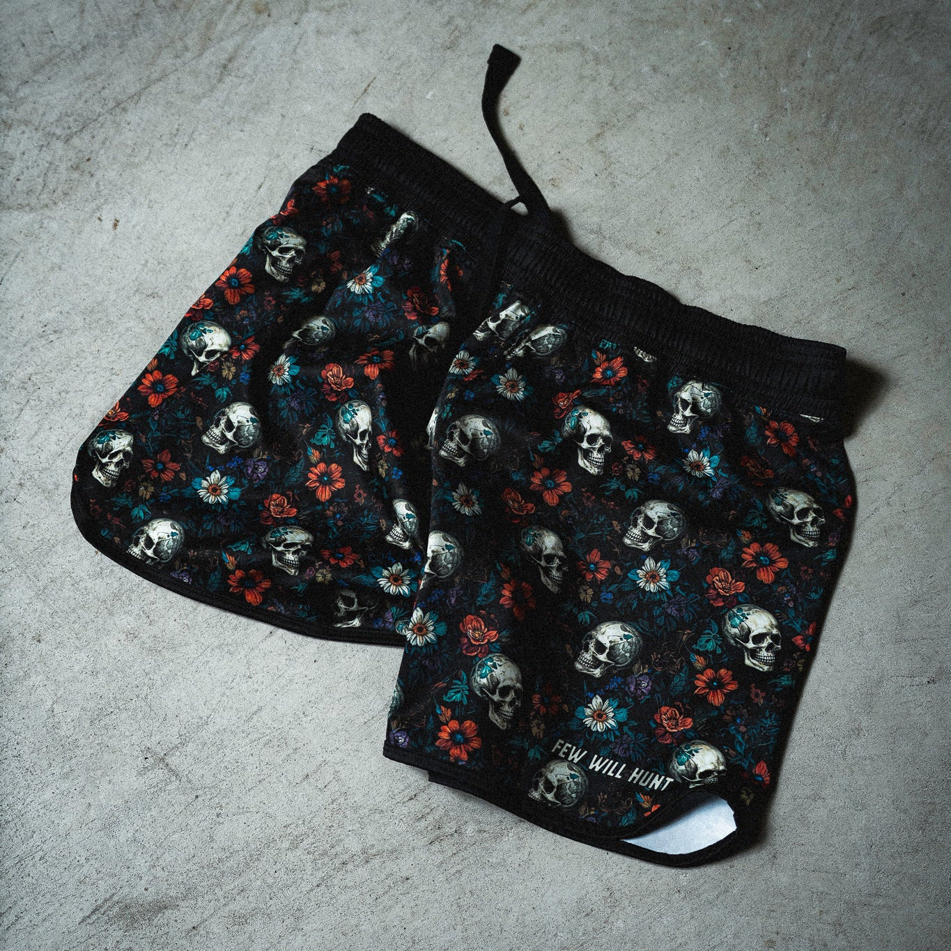 Floral Skull Grappling Shorts