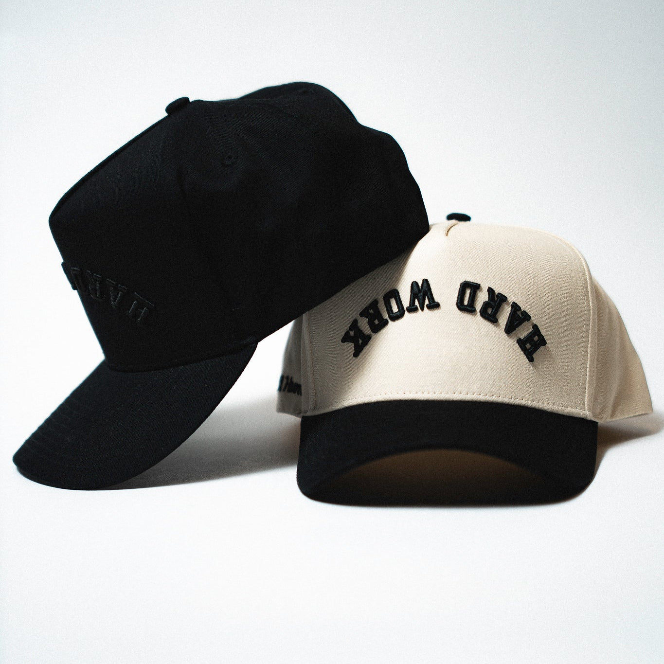 Hard Work Snapback - Cream