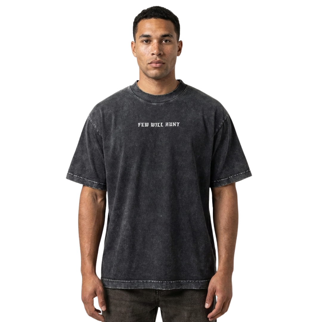 Mineral Wash Tee - Carbon Black