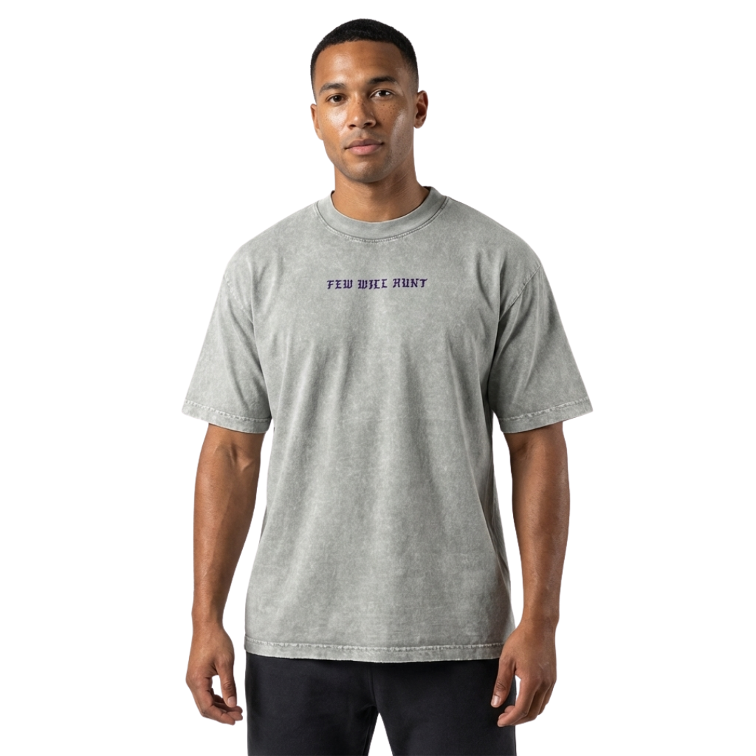 Mineral Wash Tee - Limestone Grey