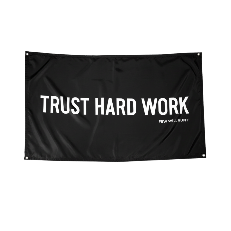 Trust Hard Work Gym Flag (5' x 3')