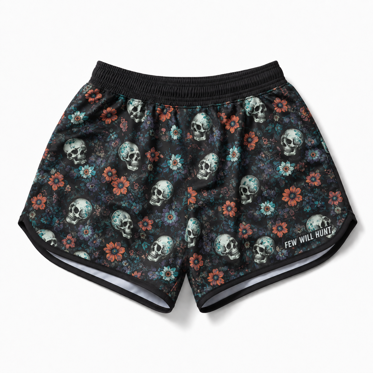 Floral Skull Grappling Shorts