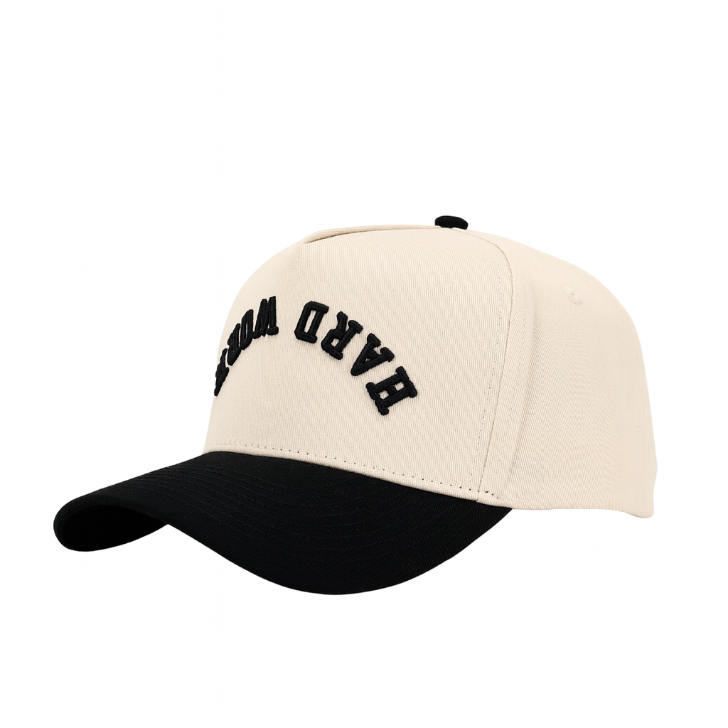 Hard Work Snapback - Cream