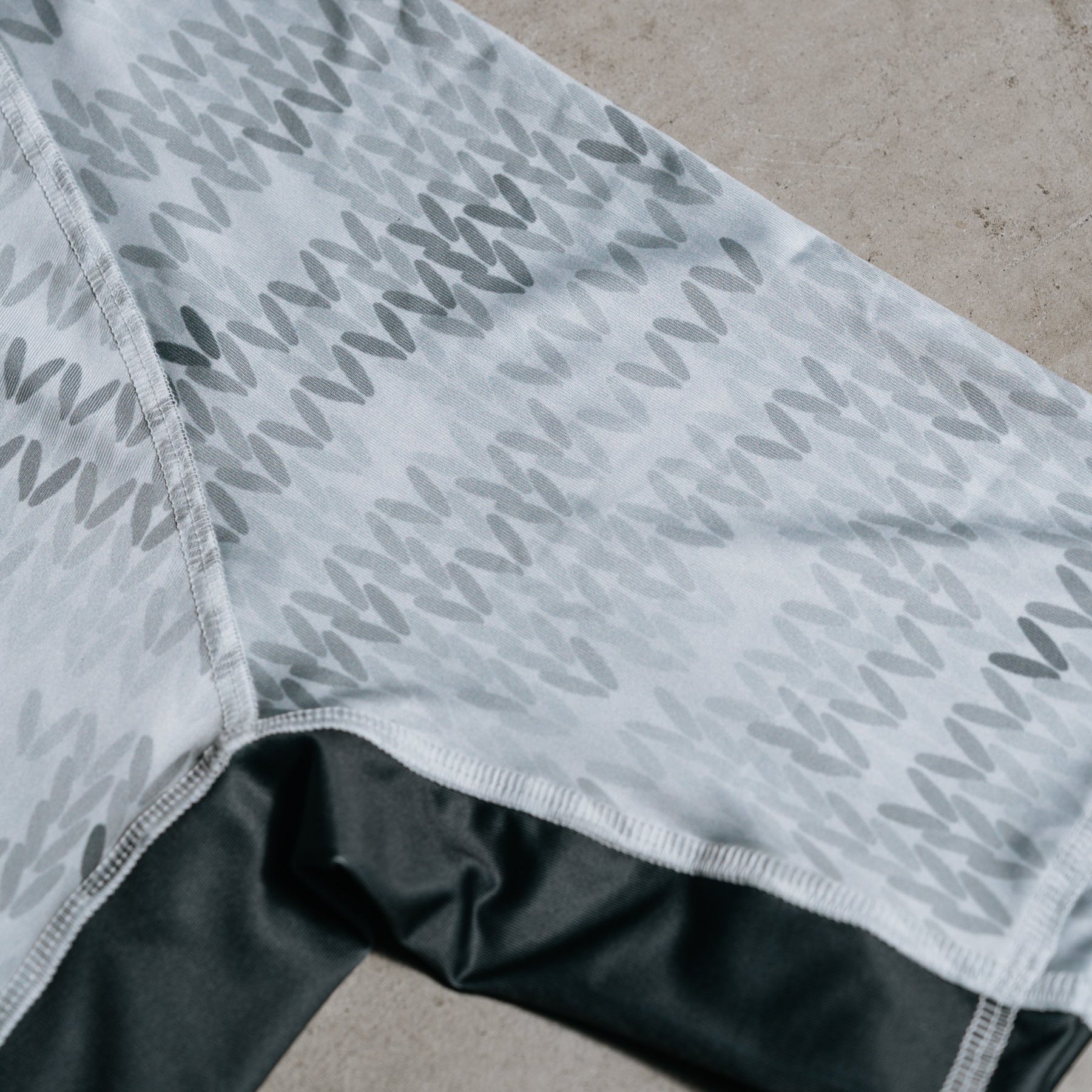 Grey Knit Rash Guard