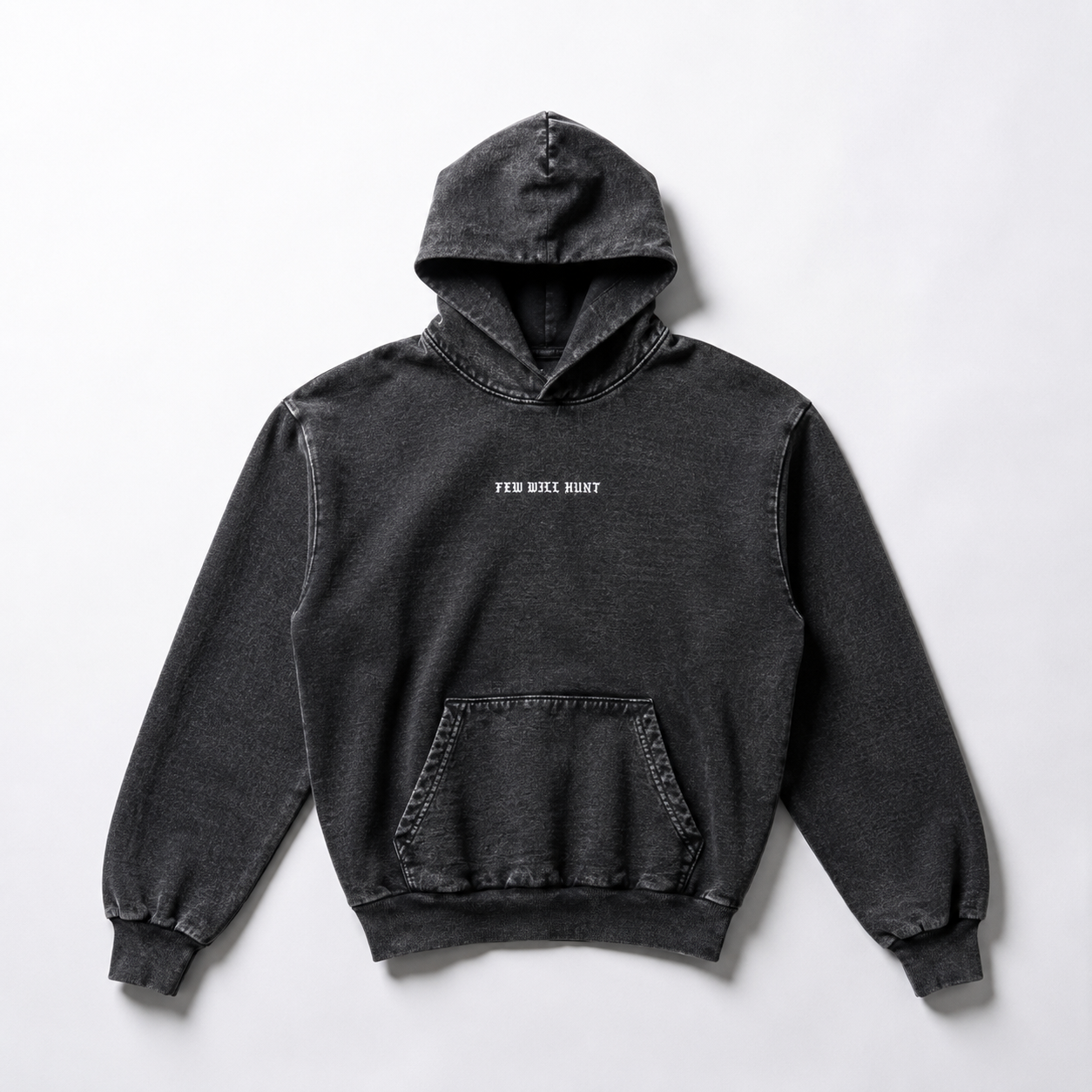 Heavyweight Mineral Wash Hoodie - Carbon Black