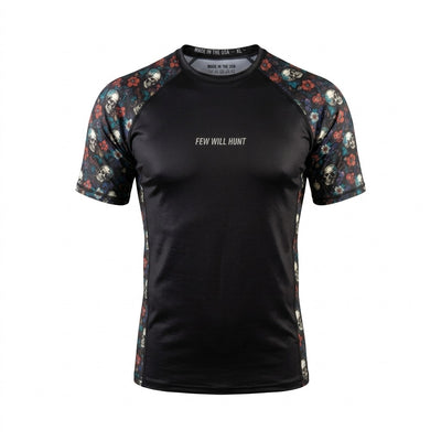 Floral Skull Rash Guard