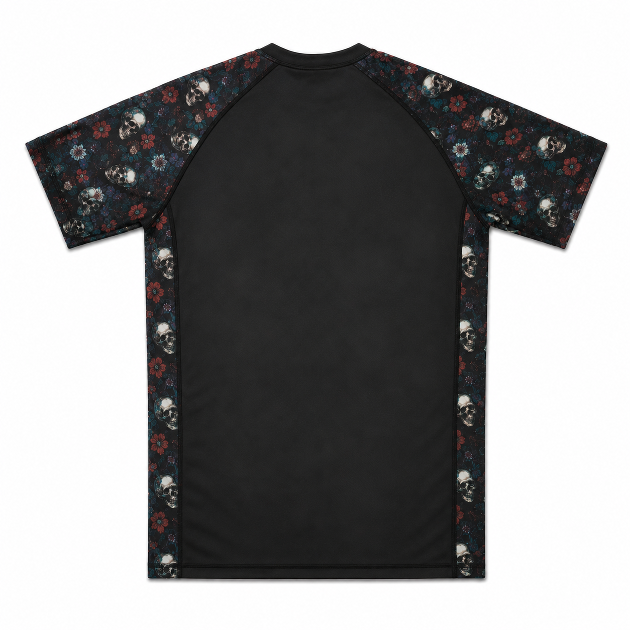 Floral Skull Rash Guard