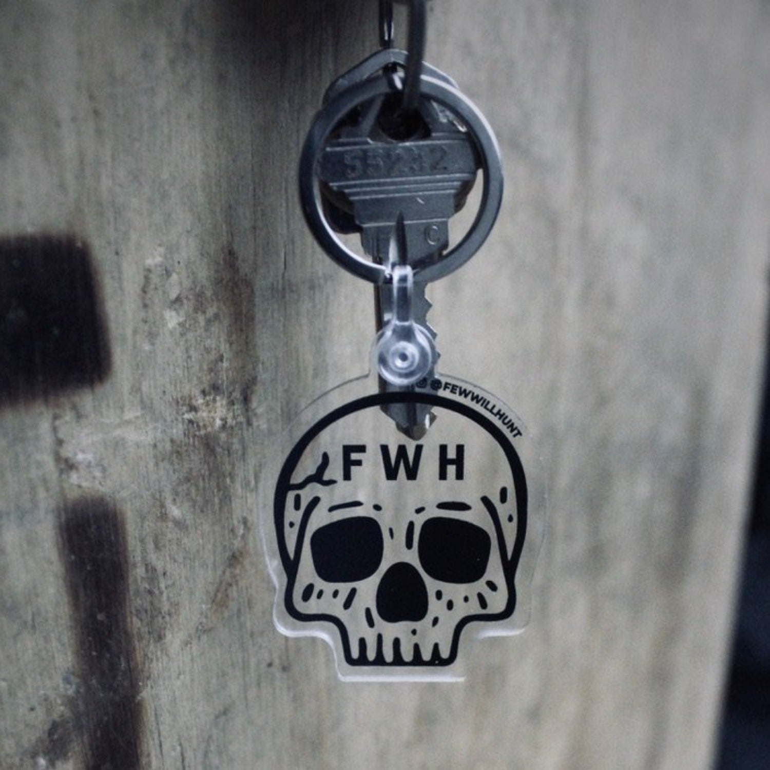 Pain Skull Acrylic Keychain