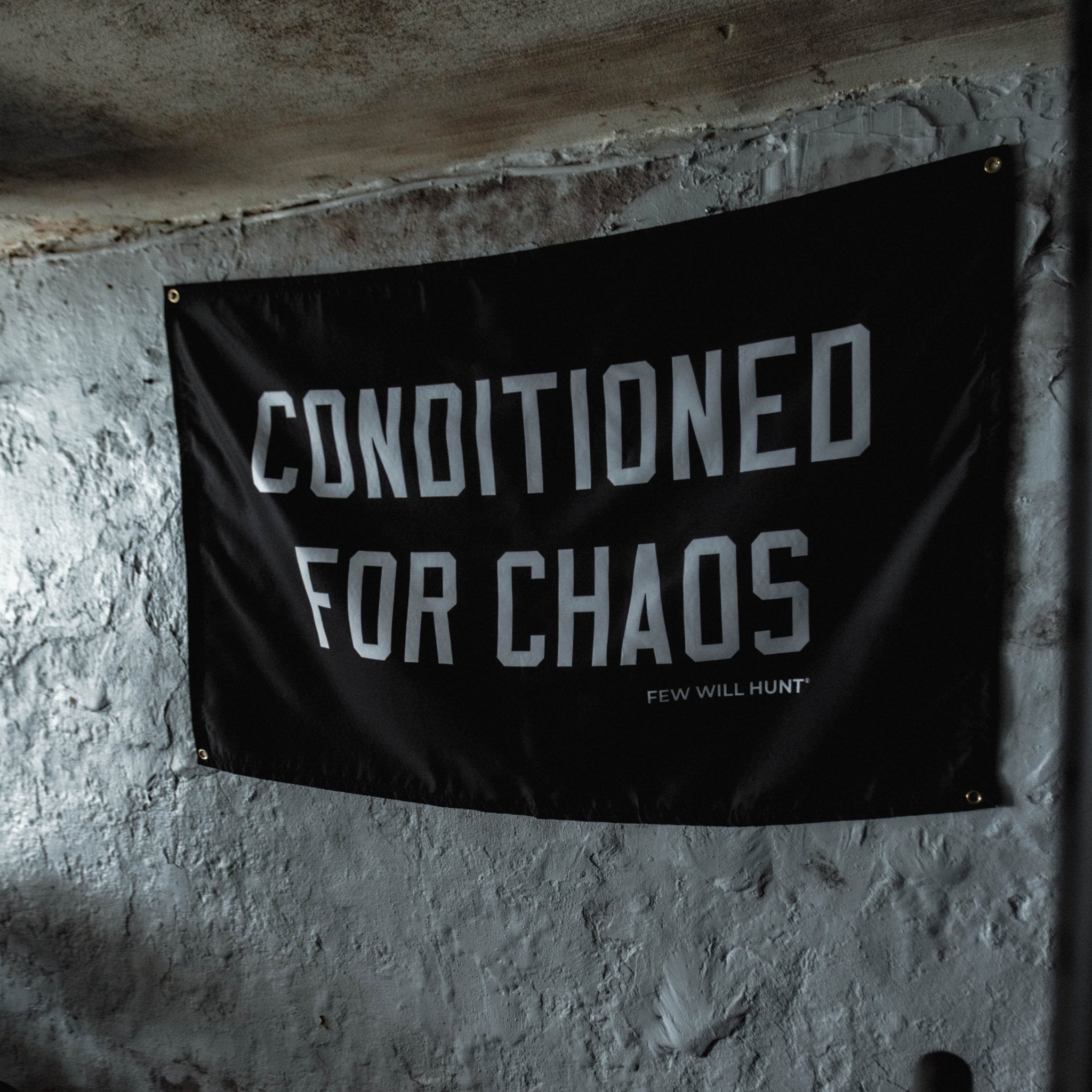 Conditioned For Chaos Gym Flag (5' x 3') (SHIPS 02/29/24)